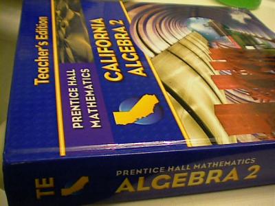 Ebluejay Prentice Hall Algebra 2 Teachers Edition Ca 08 Used For Se Isbn 0132031248 One Book