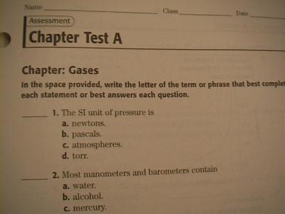Modern chemistry homework answers