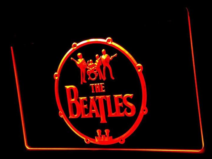 The Beatles Beer Bar Hub Advertising LED Light Sign J594B