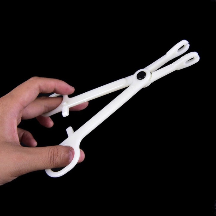 eBlueJay: White ~ Professional Plastic Disposable Body Piercing Pliers  Round Open Clamp