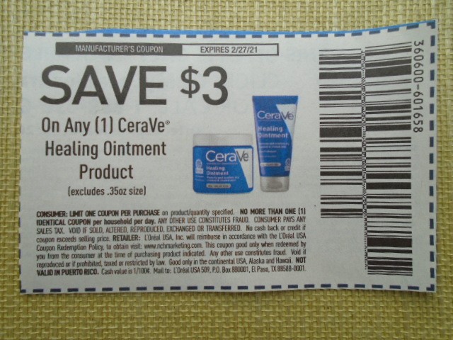 ebluejay-20-cerave-healing-ointment-coupons-3-off-1-exp-2-27-2021