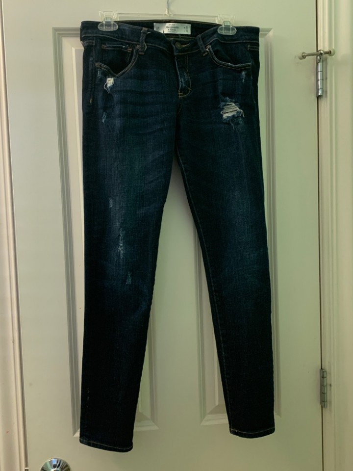 abercrombie dark wash jeans