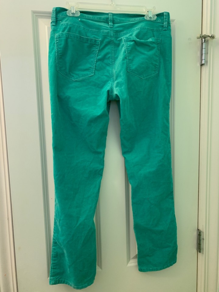 eBlueJay: VGUC LOFT Green Corduroy Pants Modern Straight Stretch Size 8 ...