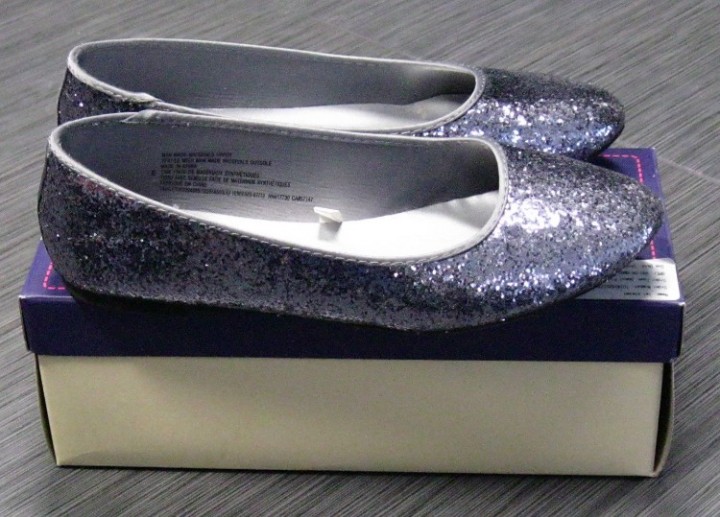 pewter glitter shoes