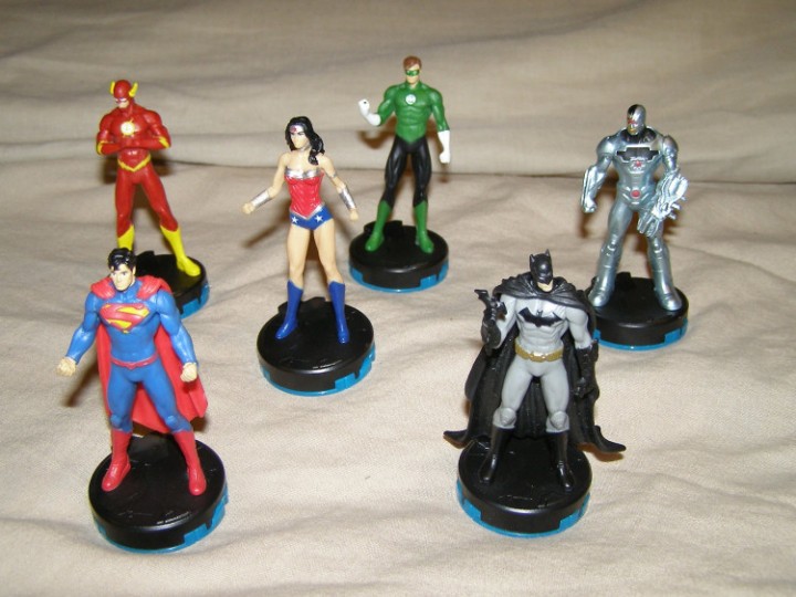 eBlueJay: x6 Jakks HERO Plug & Play TV Game figures Justice League Superman  Batman Flash +