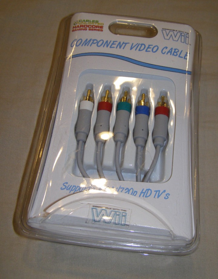 Wii HD Component Cable New