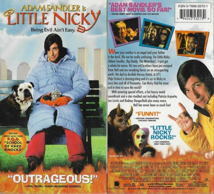 eBlueJay: +Movie Little Nicky Adam Sandler vhs 2001 Comedy