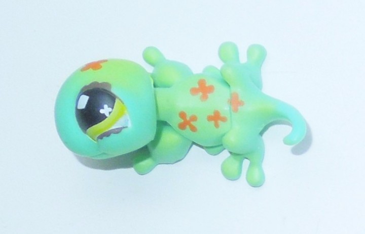 lektie overse transportabel eBlueJay: 2007 Hasbro Littlest Pet Shop LPS #492 Green Flower Lizard Gecko  Diamond Eyes