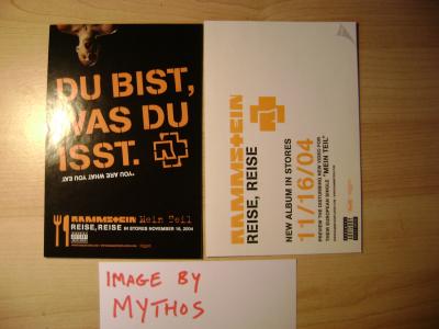 eBlueJay: Rammstein - reise reise promo sticker/postcard
