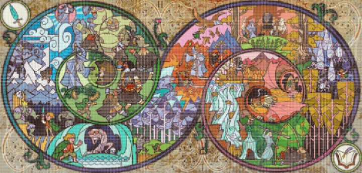 Lord Of The Rings Counted Cross Stitch Pattern / Hobbit PDF