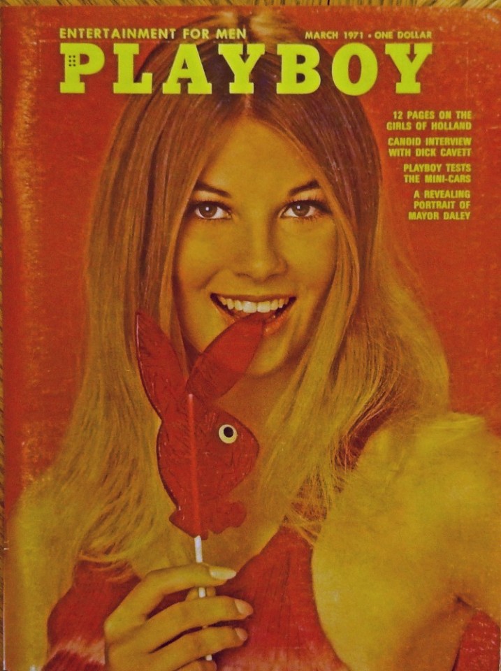 EBlueJay Playboy Magazine Cover March 1971 70 s Color Illustration beautiful Cover Art