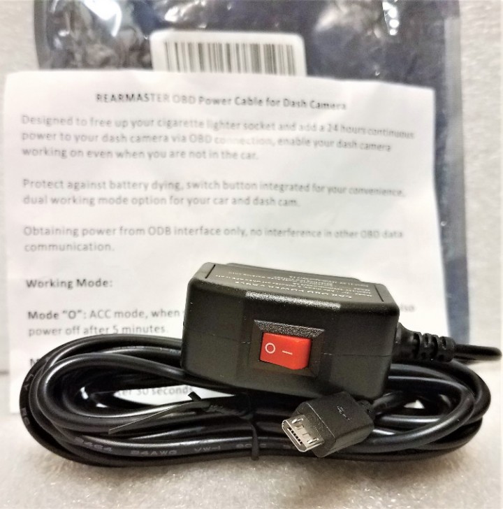 REARMASTER Universal OBD Power Cable for Dash Camera Official Website