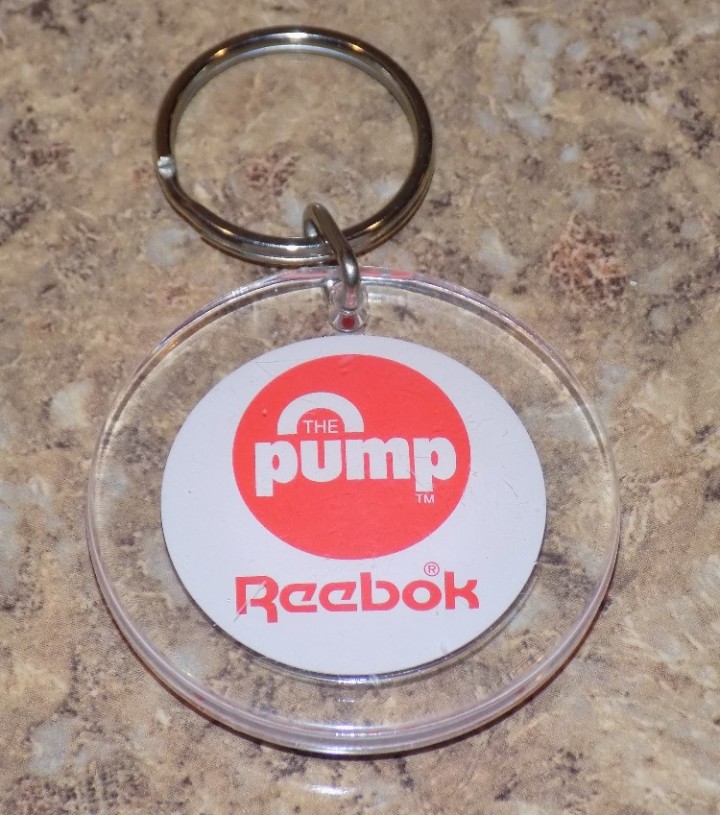 reebok pump keychain