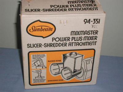 Sunbeam® Mixmaster® Planetary Stand Mixer Slicer & Shredder Attachment