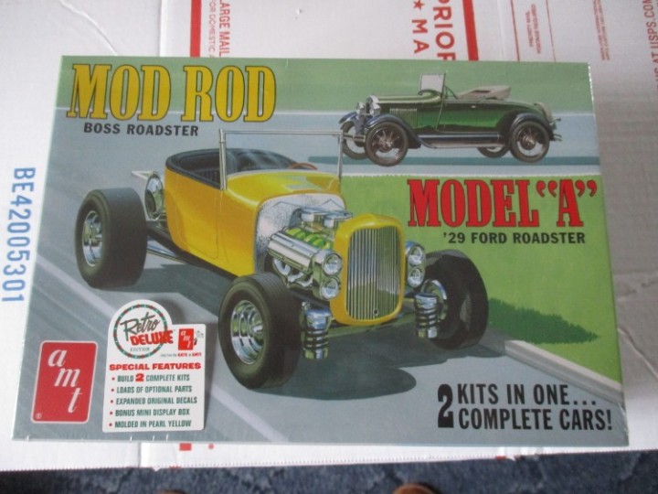 AMT Mod Rod 1929 Ford Model A Roadster 2 complete kits in 1 New Sealed Kit